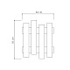 Κρεμάστρα τοίχου Wave Megapap χρώμα black wood 64x4x81εκ. Κρεμάστρα τοίχου Wave Megapap χρώμα black wood 64x4x81εκ.