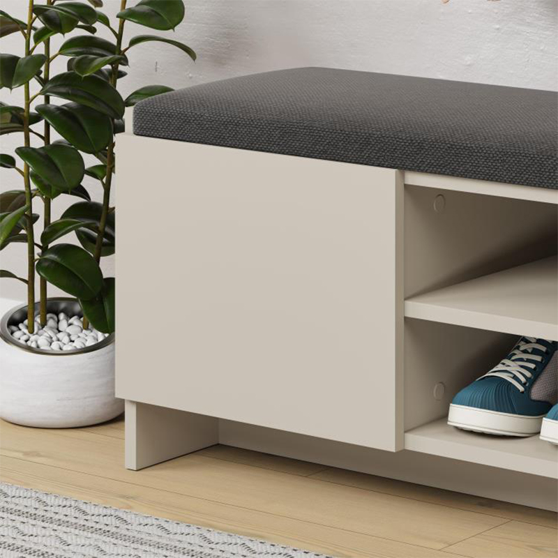 Παπουτσοθήκη Zulla Megapap χρώμα sandstone 110x37x43εκ. Παπουτσοθήκη Zulla Megapap χρώμα sandstone 110x37x43εκ.
