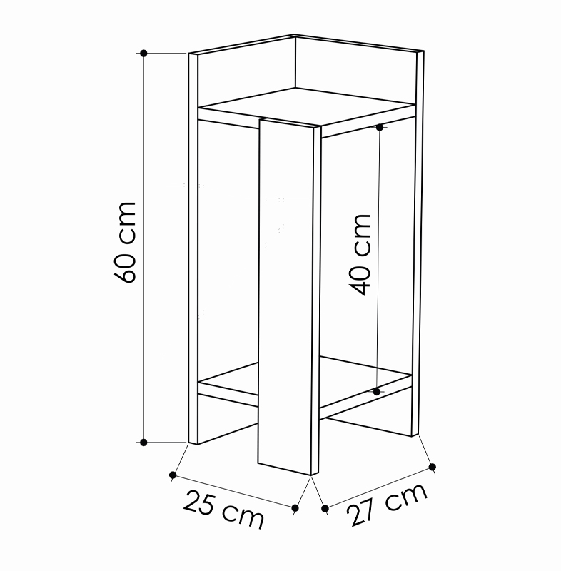 Κομοδίνο μελαμίνης Elos Megapap σετ 2 τεμαχίων χρώμα sapphire oak 25x27x60εκ. Κομοδίνο μελαμίνης Elos Megapap σετ 2 τεμαχίων χρώμα sapphire oak 25x27x60εκ.