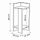 Κομοδίνο μελαμίνης Elos Megapap σετ 2 τεμαχίων χρώμα sapphire oak 25x27x60εκ. Κομοδίνο μελαμίνης Elos Megapap σετ 2 τεμαχίων χρώμα sapphire oak 25x27x60εκ.