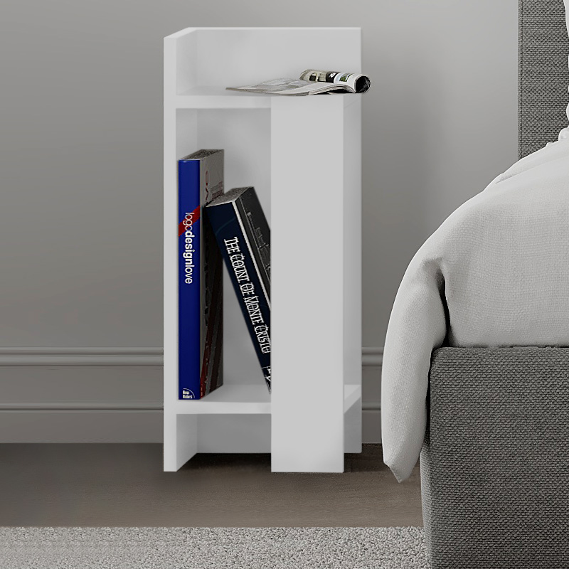 Κομοδίνο Elos Megapap σετ 2 τεμαχίων χρώμα λευκό 25x27x60εκ. Κομοδίνο Elos Megapap σετ 2 τεμαχίων χρώμα λευκό 25x27x60εκ.