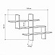 Ραφιέρα τοίχου Halic Megapap χρώμα φυσικό οξιάς 150x22x82εκ. Ραφιέρα τοίχου Halic Megapap χρώμα φυσικό οξιάς 150x22x82εκ.