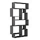 Βιβλιοθήκη Karmato Megapap χρώμα ανθρακί 96x25,5x168,5εκ. Βιβλιοθήκη Karmato Megapap χρώμα ανθρακί 96x25,5x168,5εκ.