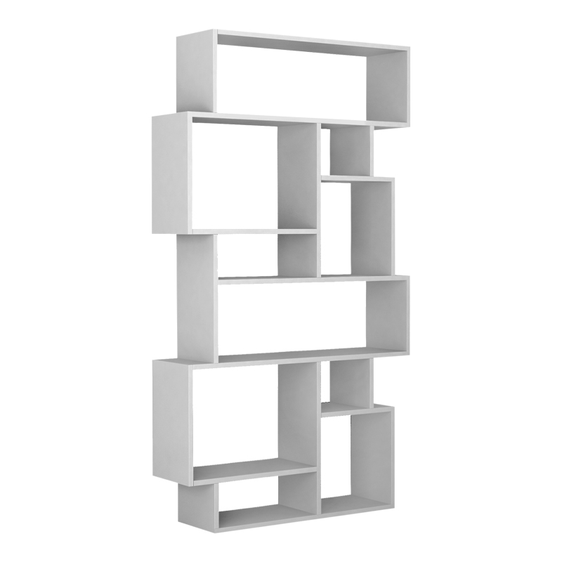 Βιβλιοθήκη Karmato Megapap χρώμα λευκό 96x25,5x168,5εκ. Βιβλιοθήκη Karmato Megapap χρώμα λευκό 96x25,5x168,5εκ.