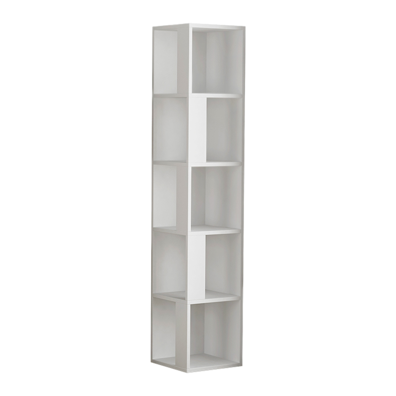Βιβλιοθήκη γωνιακή Piano Megapap χρώμα λευκό 31,4x31,4x158,9εκ. Βιβλιοθήκη γωνιακή Piano Megapap χρώμα λευκό 31,4x31,4x158,9εκ.