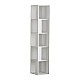Βιβλιοθήκη γωνιακή Piano Megapap χρώμα λευκό 31,4x31,4x158,9εκ. Βιβλιοθήκη γωνιακή Piano Megapap χρώμα λευκό 31,4x31,4x158,9εκ.