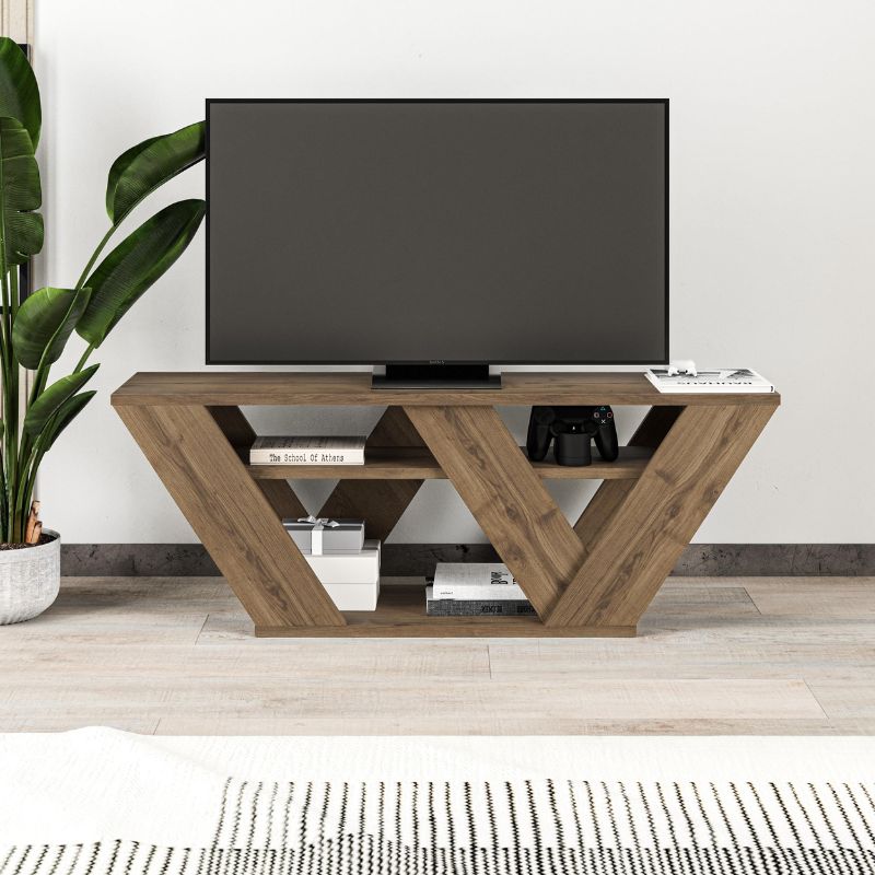 Έπιπλο τηλεόρασης Pipralla Megapap χρώμα sandstone 110x30x40εκ.