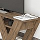 Έπιπλο τηλεόρασης Pipralla Megapap χρώμα sandstone 110x30x40εκ.