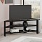 Έπιπλο τηλεόρασης γωνιακό Thales Megapap χρώμα black wood 110x36x45εκ.