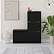 Παπουτσοθήκη Dude Megapap χρώμα μαύρο 104,8x26x118,5εκ. Παπουτσοθήκη Dude Megapap χρώμα μαύρο 104,8x26x118,5εκ.