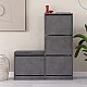 Παπουτσοθήκη Dude Megapap χρώμα γκρι ρετρό104,8x26x118,5εκ. Παπουτσοθήκη Dude Megapap χρώμα γκρι ρετρό104,8x26x118,5εκ.
