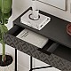 Κονσόλα Heaton Megapap μεταλλική - μελαμίνης χρώμα ανθρακί 110x35,6x90εκ. Κονσόλα Heaton Megapap μεταλλική - μελαμίνης χρώμα ανθρακί 110x35,6x90εκ.