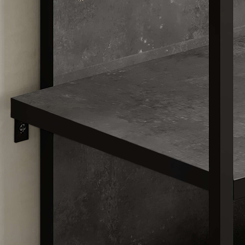 Έπιπλο εισόδου Archy Megapap χρώμα γκρι ρετρό 53x31,7x180εκ. Έπιπλο εισόδου Archy Megapap χρώμα γκρι ρετρό 53x31,7x180εκ.