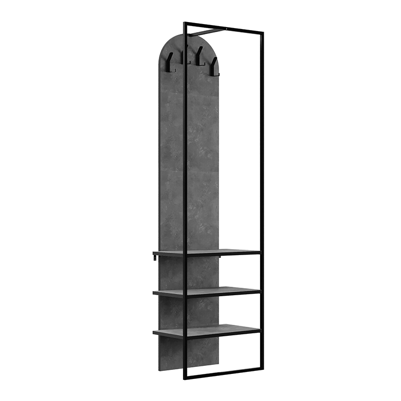 Έπιπλο εισόδου Archy Megapap χρώμα γκρι ρετρό 53x31,7x180εκ. Έπιπλο εισόδου Archy Megapap χρώμα γκρι ρετρό 53x31,7x180εκ.