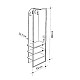 Έπιπλο εισόδου Archy Megapap χρώμα ανοιχτό καρυδί 53x31,7x180εκ. Έπιπλο εισόδου Archy Megapap χρώμα ανοιχτό καρυδί 53x31,7x180εκ.