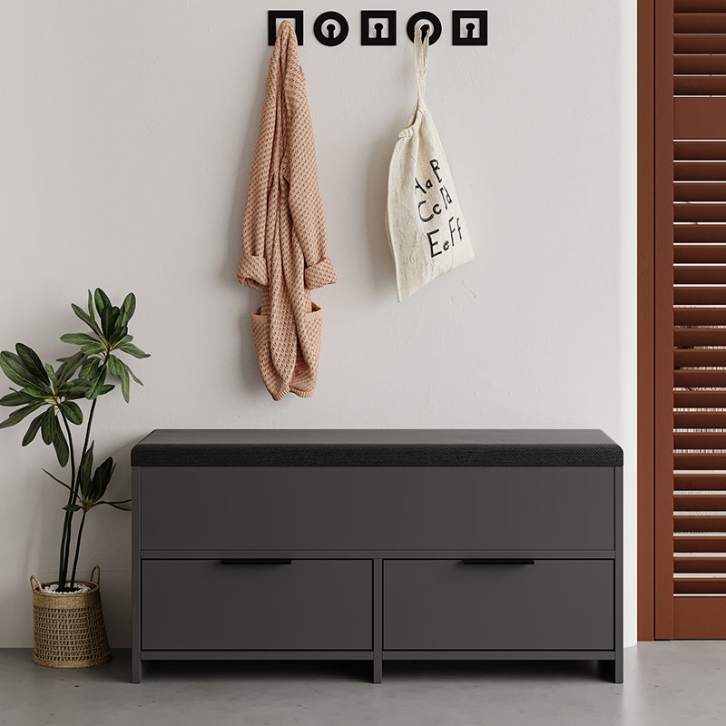 Παπουτσοθήκη Cove Megapap χρώμα ανθρακί 106x34x51,5εκ. Παπουτσοθήκη Cove Megapap χρώμα ανθρακί 106x34x51,5εκ.