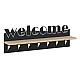 Κρεμάστρα τοίχου Welcome Megapap χρώμα μαύρο - sapphire oak 86x15,2x29εκ. Κρεμάστρα τοίχου Welcome Megapap χρώμα μαύρο - sapphire oak 86x15,2x29εκ.