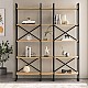 Βιβλιοθήκη Dusan Megapap χρώμα sepet oak 143,5x30x175εκ. Βιβλιοθήκη Dusan Megapap χρώμα sepet oak 143,5x30x175εκ.