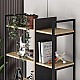 Βιβλιοθήκη Detroit Megapap χρώμα sapphire oak - silky black 87,5x35,2x175εκ. Βιβλιοθήκη Detroit Megapap χρώμα sapphire oak - silky black 87,5x35,2x175εκ.