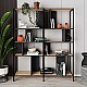 Βιβλιοθήκη Maxi Megapap χρώμα sapphire oak - silky black 144x35x175εκ. Βιβλιοθήκη Maxi Megapap χρώμα sapphire oak - silky black 144x35x175εκ.