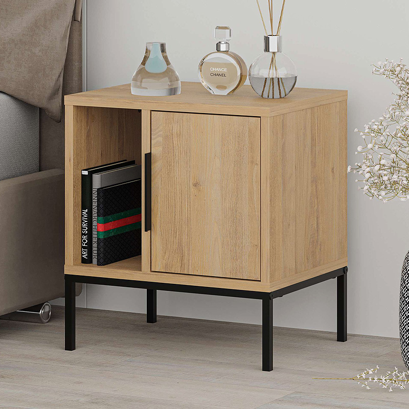 Κομοδίνο Glynn Megapap χρώμα saphhire oak 45x35x50εκ. Κομοδίνο Glynn Megapap χρώμα saphhire oak 45x35x50εκ.