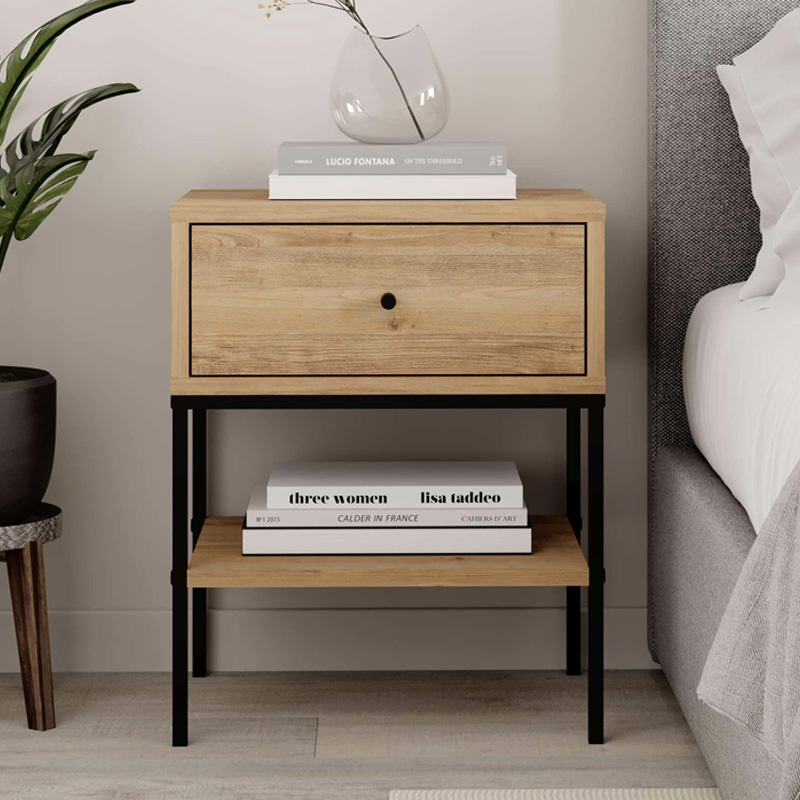 Κομοδίνο Lisa Megapap χρώμα saphhire oak 45x35x56εκ. Κομοδίνο Lisa Megapap χρώμα saphhire oak 45x35x56εκ.