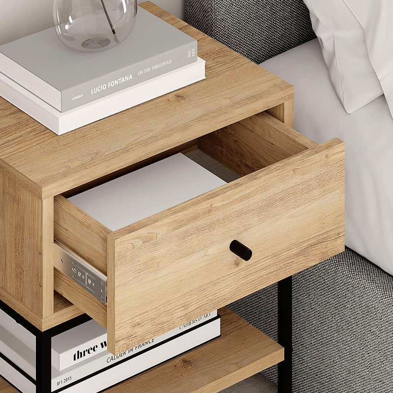Κομοδίνο Lisa Megapap χρώμα saphhire oak 45x35x56εκ. Κομοδίνο Lisa Megapap χρώμα saphhire oak 45x35x56εκ.
