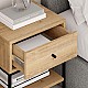 Κομοδίνο Lisa Megapap χρώμα saphhire oak 45x35x56εκ. Κομοδίνο Lisa Megapap χρώμα saphhire oak 45x35x56εκ.