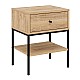 Κομοδίνο Lisa Megapap χρώμα saphhire oak 45x35x56εκ. Κομοδίνο Lisa Megapap χρώμα saphhire oak 45x35x56εκ.