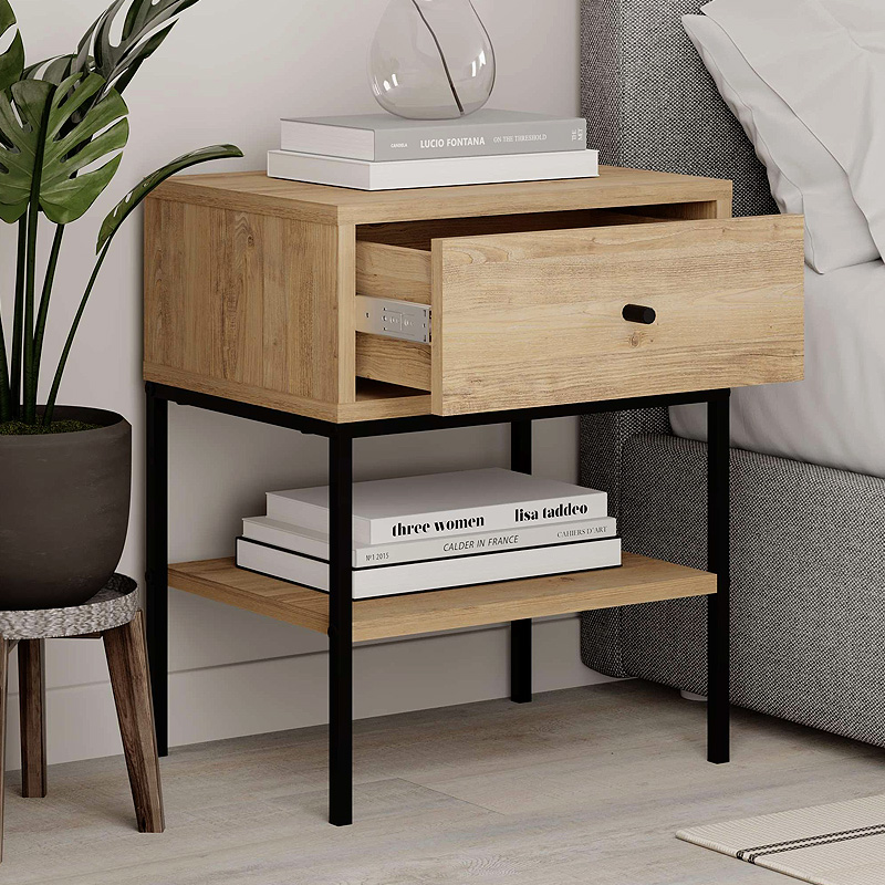 Κομοδίνο Lisa Megapap χρώμα saphhire oak 45x35x56εκ. Κομοδίνο Lisa Megapap χρώμα saphhire oak 45x35x56εκ.