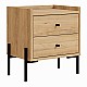Κομοδίνο Malta Megapap χρώμα saphhire oak 49x35x52εκ. Κομοδίνο Malta Megapap χρώμα saphhire oak 49x35x52εκ.