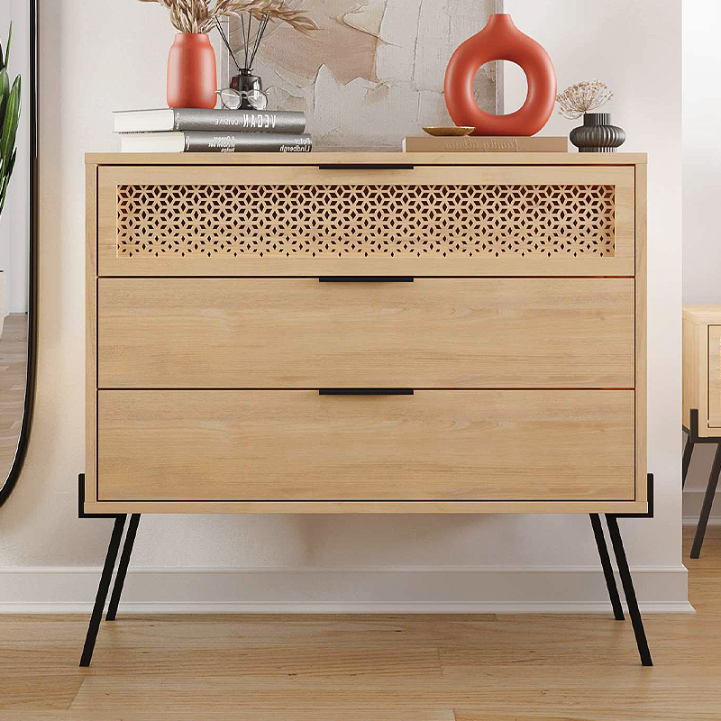 Συρταριέρα Naive Megapap χρώμα sapphire oak 93,1x40x83,1εκ. Συρταριέρα Naive Megapap χρώμα sapphire oak 93,1x40x83,1εκ.
