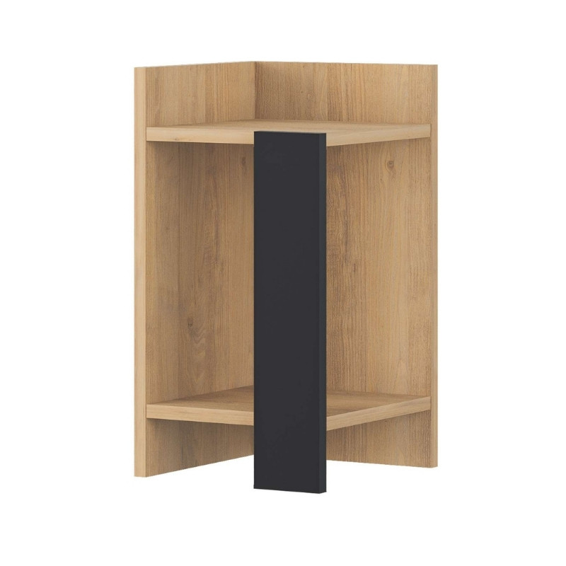 Κομοδίνο Elos Megapap χρώμα saphhire oak - silky black 30x31,7x55εκ. Κομοδίνο Elos Megapap χρώμα saphhire oak - silky black 30x31,7x55εκ.