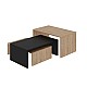 Τραπεζάκι σαλονιού σετ 3 τμχ. Kanta Megapap χρώμα sapphire oak - silky black 80x50x40,5εκ. Τραπεζάκι σαλονιού σετ 3 τμχ. Kanta Megapap χρώμα sapphire oak - silky black 80x50x40,5εκ.