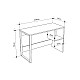 Γραφείο εργασίας Cubo Megapap χρώμα λευκό - sapphire oak 110x50x75εκ. Γραφείο εργασίας Cubo Megapap χρώμα λευκό - sapphire oak 110x50x75εκ.