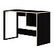 Γραφείο εργασίας Cubo Megapap χρώμα black wood 110x50x75εκ. Γραφείο εργασίας Cubo Megapap χρώμα black wood 110x50x75εκ.