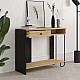 Κονσόλα Sirius Megapap χρώμα sapphire oak - silky black 100x35x79εκ. Κονσόλα Sirius Megapap χρώμα sapphire oak - silky black 100x35x79εκ.