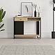 Κονσόλα Sirius Megapap χρώμα sapphire oak - silky black 100x35x79εκ. Κονσόλα Sirius Megapap χρώμα sapphire oak - silky black 100x35x79εκ.