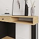 Κονσόλα Sirius Megapap χρώμα sapphire oak - silky black 100x35x79εκ. Κονσόλα Sirius Megapap χρώμα sapphire oak - silky black 100x35x79εκ.