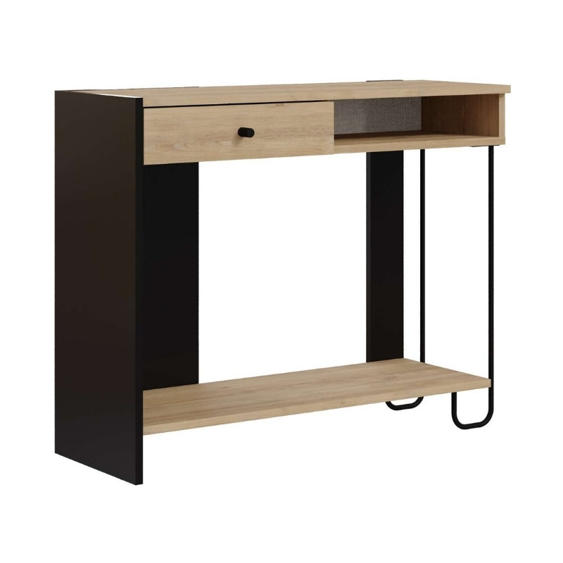 Κονσόλα Sirius Megapap χρώμα sapphire oak - silky black 100x35x79εκ. Κονσόλα Sirius Megapap χρώμα sapphire oak - silky black 100x35x79εκ.