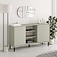 Μπουφές Frem Megapap χρώμα ash green 150x40x81εκ. Μπουφές Frem Megapap χρώμα ash green 150x40x81εκ.