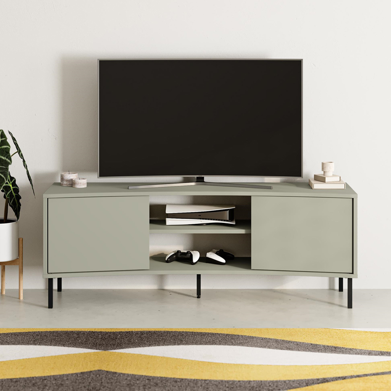 Έπιπλο τηλεόρασης Frem Megapap χρώμα ash green 150x40x55εκ. Έπιπλο τηλεόρασης Frem Megapap χρώμα ash green 150x40x55εκ.