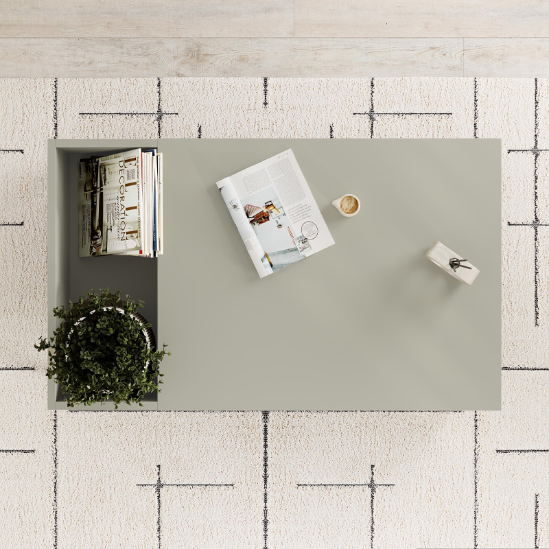Τραπεζάκι σαλονιού Vena Megapap χρώμα ash green 100x60x42εκ. Τραπεζάκι σαλονιού Vena Megapap χρώμα ash green 100x60x42εκ.