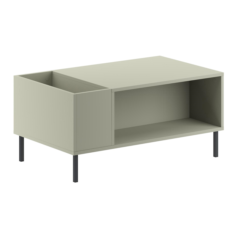 Τραπεζάκι σαλονιού Vena Megapap χρώμα ash green 100x60x42εκ. Τραπεζάκι σαλονιού Vena Megapap χρώμα ash green 100x60x42εκ.