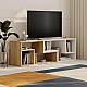 Έπιπλο τηλεόρασης Glis Megapap πολυμορφικό χρώμα sapphire oak - λευκό 145x35x44,8εκ. Έπιπλο τηλεόρασης Glis Megapap πολυμορφικό χρώμα sapphire oak - λευκό 145x35x44,8εκ.