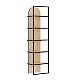 Βιβλιοθήκη Archy Megapap χρώμα sapphire oak 53x31,7x180εκ.