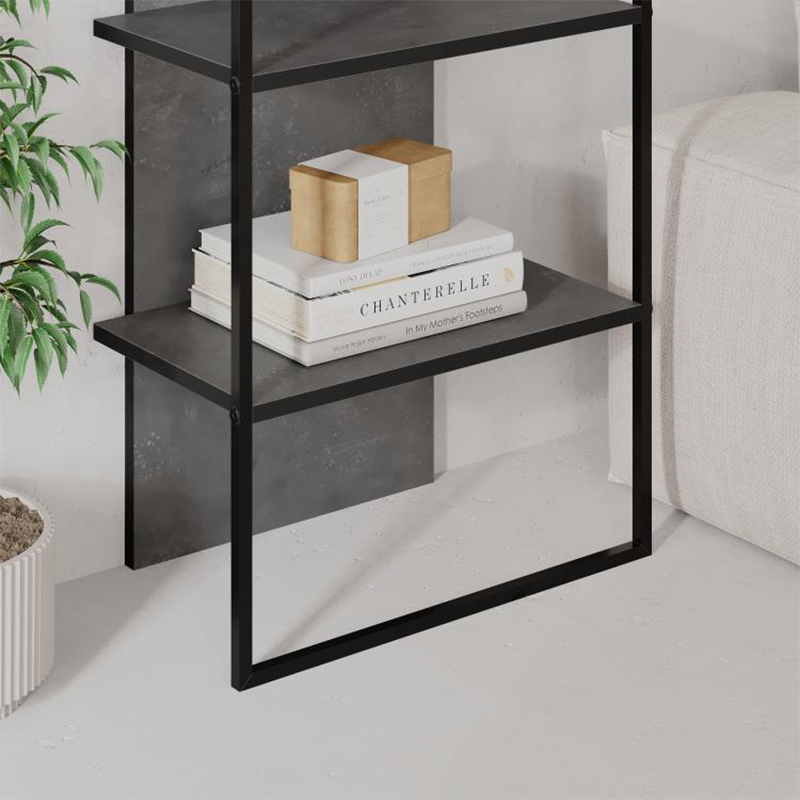 Βιβλιοθήκη Archy Megapap χρώμα γκρι ρετρό 53x31,7x180εκ. Βιβλιοθήκη Archy Megapap χρώμα γκρι ρετρό 53x31,7x180εκ.
