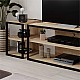 Έπιπλο τηλεόρασης γωνιακό Echo Megapap χρώμα sapphire oak 98x37x45εκ.