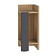 Κομοδίνο Elos Megapap δεξί χρώμα sapphire oak - ανθρακί 25x27x60εκ. Κομοδίνο Elos Megapap δεξί χρώμα sapphire oak - ανθρακί 25x27x60εκ.