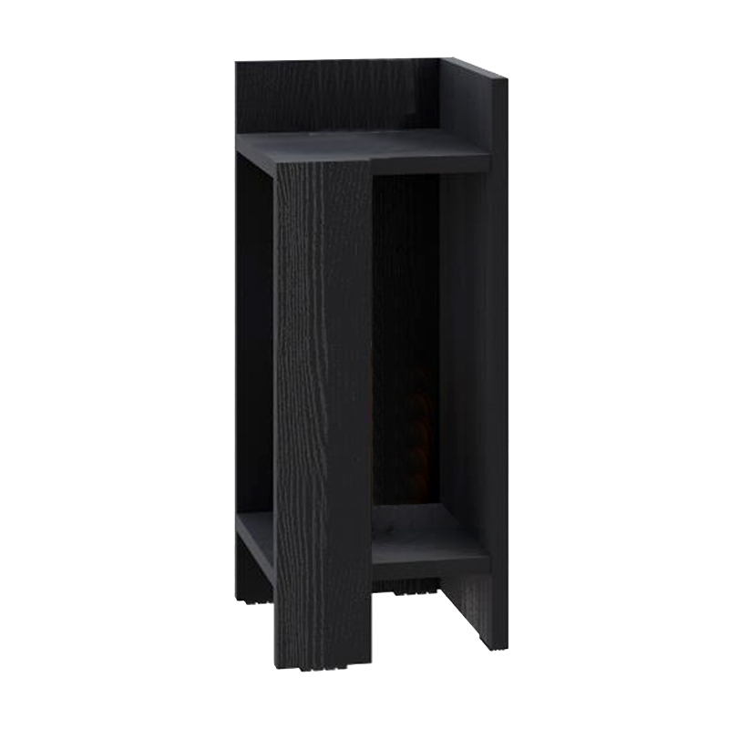 Κομοδίνο Elos Megapap δεξί χρώμα black wood 25x27x60εκ. Κομοδίνο Elos Megapap δεξί χρώμα black wood 25x27x60εκ.